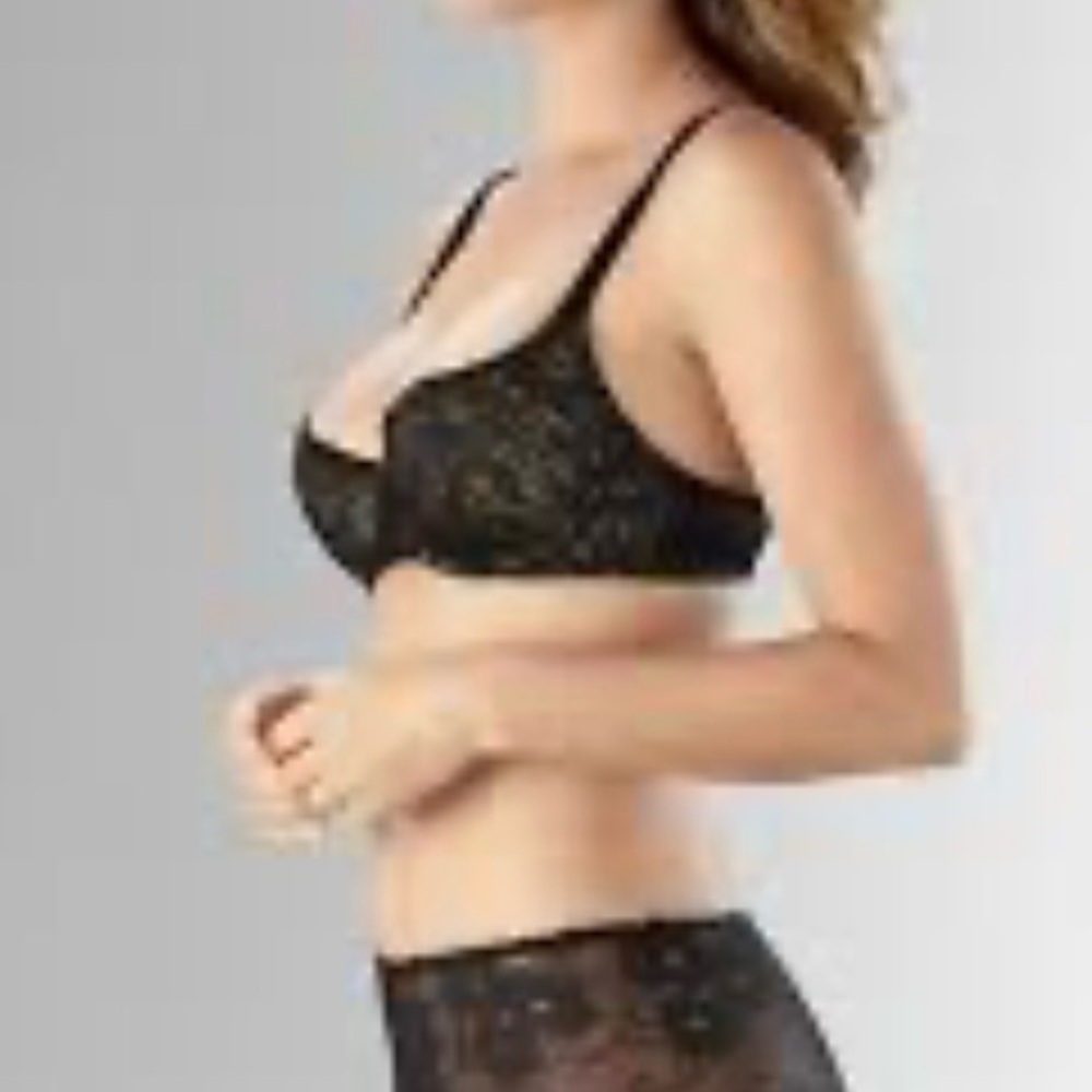 Soma Black Lace Balconette‎ Bra Intimates